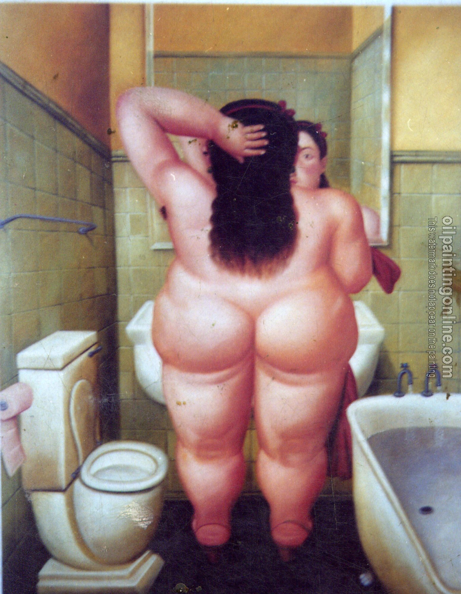 Botero, Fernando - Abstract oil painting.